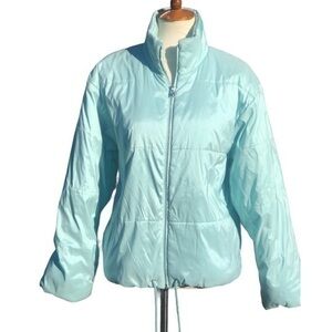 Green puffer winter jacket women’s size medium